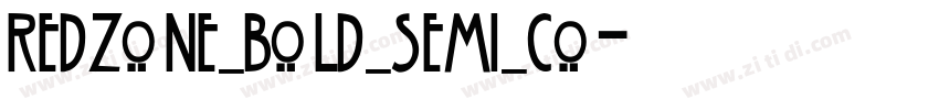 Redzone Bold Semi Co字体转换